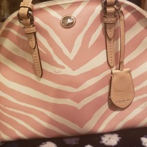 Zebra print tote